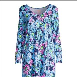 NWT Lilly Pulitzer - Kaisley Dual Neck - High Tide Navy Pineapple Paradise - M